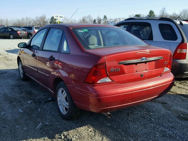 1FAFP34Z53W314962 - 2003 FORD FOCUS SE C BURGUNDY photo 3