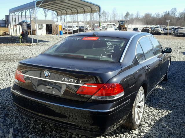 WBAHN83578DT85665 - 2008 BMW 750 LI BLACK photo 4