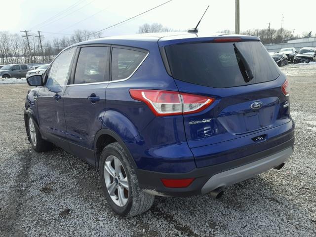 1FMCU0G90EUA30830 - 2014 FORD ESCAPE SE BLUE photo 3