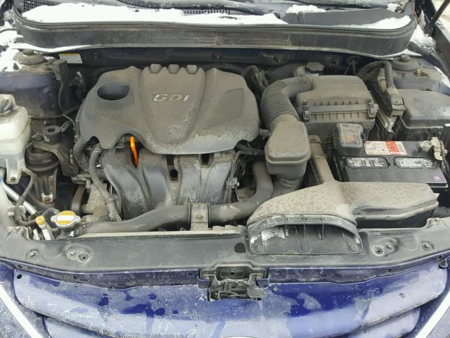 5NPEB4ACXBH062625 - 2011 HYUNDAI SONATA GLS BLUE photo 7