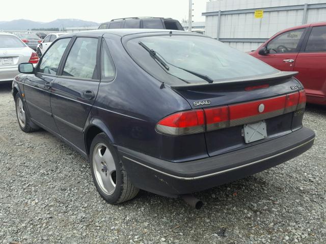 YS3DF58N0V2041701 - 1997 SAAB 900 SE TUR BLUE photo 3