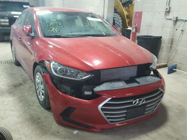 5NPD74LF4HH101626 - 2017 HYUNDAI ELANTRA SE RED photo 1