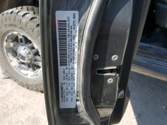 3C6UR5CL2DG538010 - 2013 RAM 2500 ST GRAY photo 10