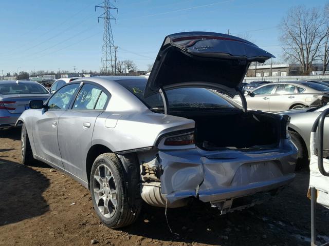 2C3CDXJG8HH564027 - 2017 DODGE CHARGER SX GRAY photo 3