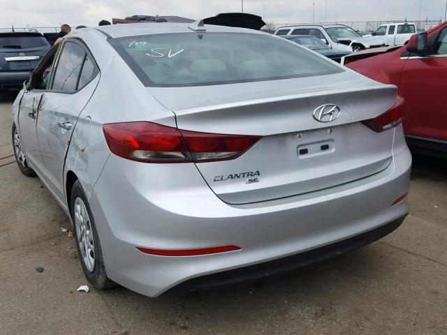 5NPD74LF4HH103912 - 2017 HYUNDAI ELANTRA SE SILVER photo 3