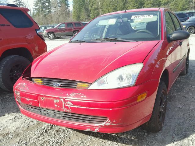 1FAFP33P82W342883 - 2002 FORD FOCUS LX RED photo 2