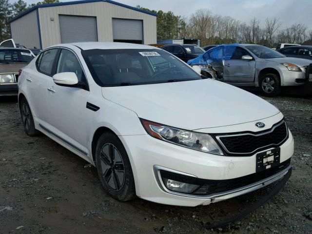 KNAGM4AD2C5035400 - 2012 KIA OPTIMA HYB WHITE photo 1