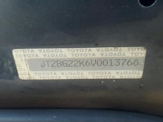 JT2BG22K6V0013768 - 1997 TOYOTA CAMRY LE GREEN photo 10