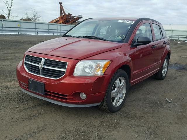 1B3HB48B57D560613 - 2007 DODGE CALIBER SX RED photo 2