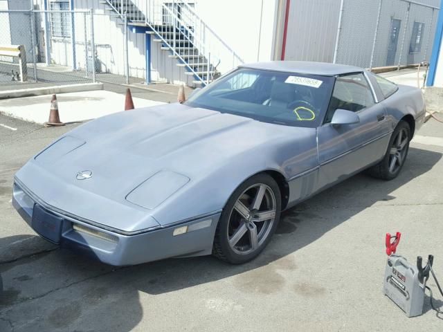 1G1YY0787F5122463 - 1985 CHEVROLET CORVETTE GRAY photo 2