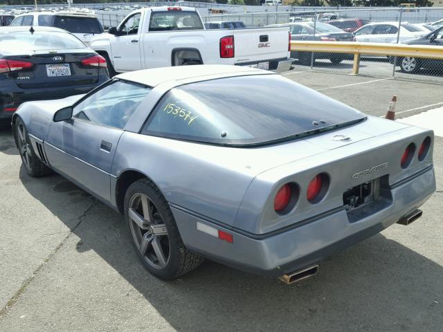 1G1YY0787F5122463 - 1985 CHEVROLET CORVETTE GRAY photo 3