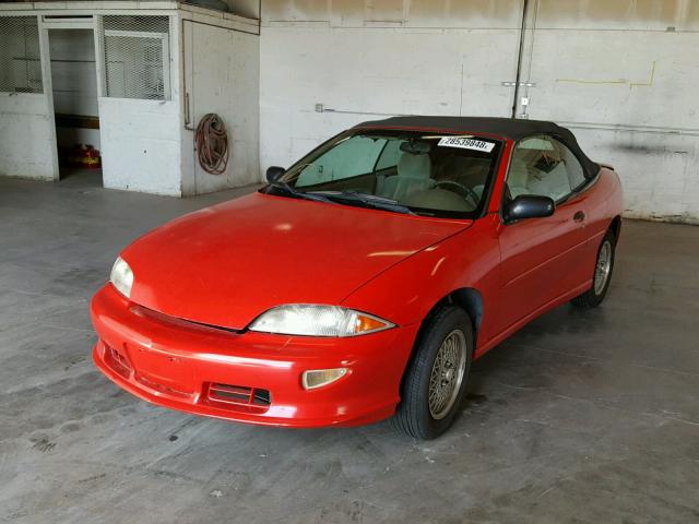 4G1JF32T2WB901225 - 1998 CHEVROLET CAVALIER Z RED photo 2