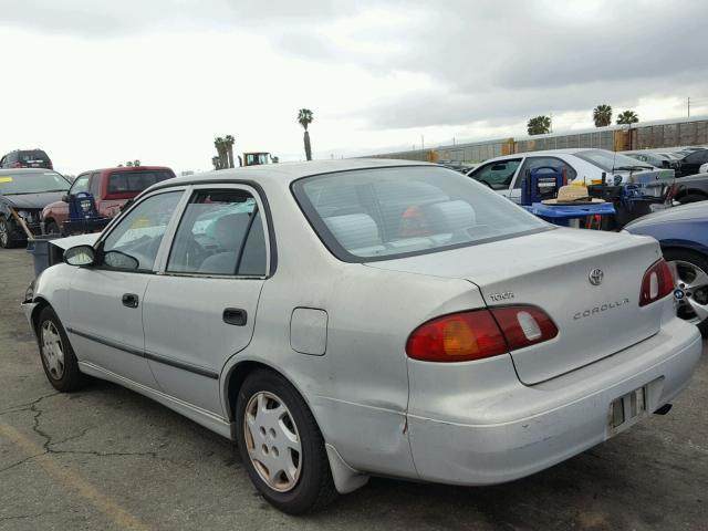 1NXBR12E2YZ385400 - 2000 TOYOTA COROLLA VE SILVER photo 3