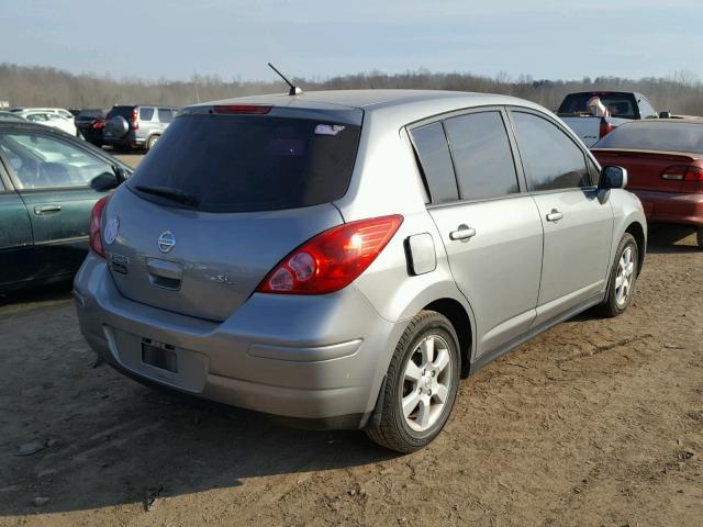 3N1BC13E47L450361 - 2007 NISSAN VERSA S SILVER photo 4