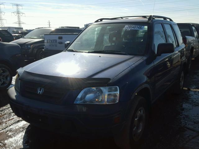 JHLRD1845VC001162 - 1997 HONDA CR-V LX BLUE photo 2