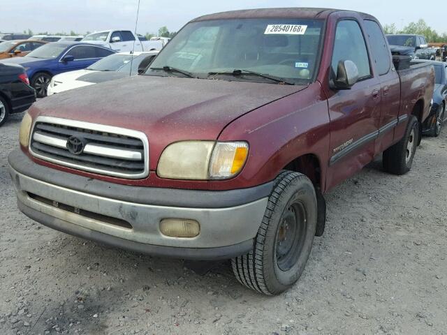 5TBRT34102S241360 - 2002 TOYOTA TUNDRA ACC MAROON photo 2