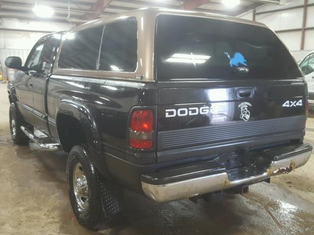 1B7KF23W4XJ644012 - 1999 DODGE RAM 2500 BLACK photo 3