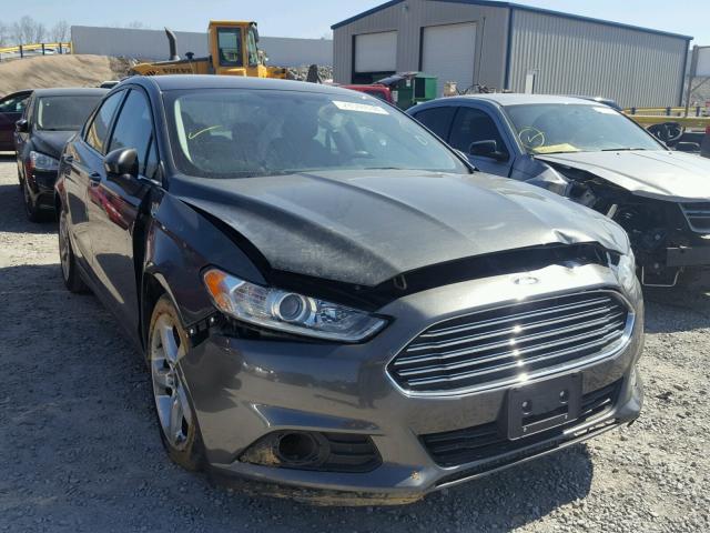 3FA6P0G79GR350249 - 2016 FORD FUSION S GRAY photo 1