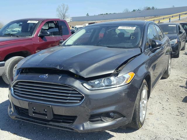 3FA6P0G79GR350249 - 2016 FORD FUSION S GRAY photo 2