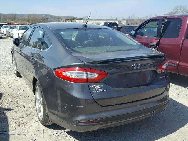 3FA6P0G79GR350249 - 2016 FORD FUSION S GRAY photo 3