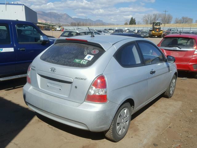 KMHCM3ACXBU192420 - 2011 HYUNDAI ACCENT GL SILVER photo 4