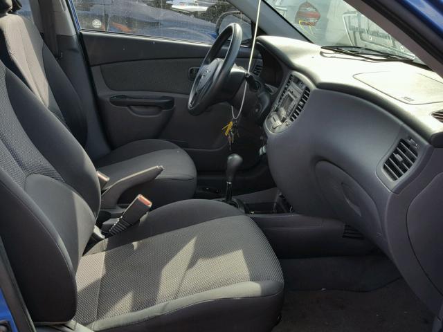 KNADH4A39A6645798 - 2010 KIA RIO LX Կապույտ լուսանկար 5