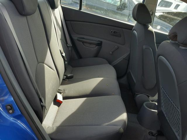 KNADH4A39A6645798 - 2010 KIA RIO LX Կապույտ լուսանկար 6