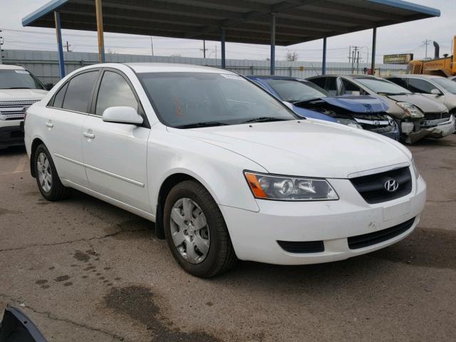 5NPET46C68H300758 - 2008 HYUNDAI SONATA GLS WHITE photo 1