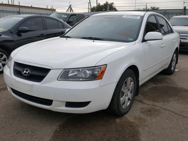 5NPET46C68H300758 - 2008 HYUNDAI SONATA GLS WHITE photo 2