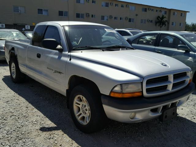 1B7GL22X31S148516 - 2001 DODGE DAKOTA SILVER photo 1