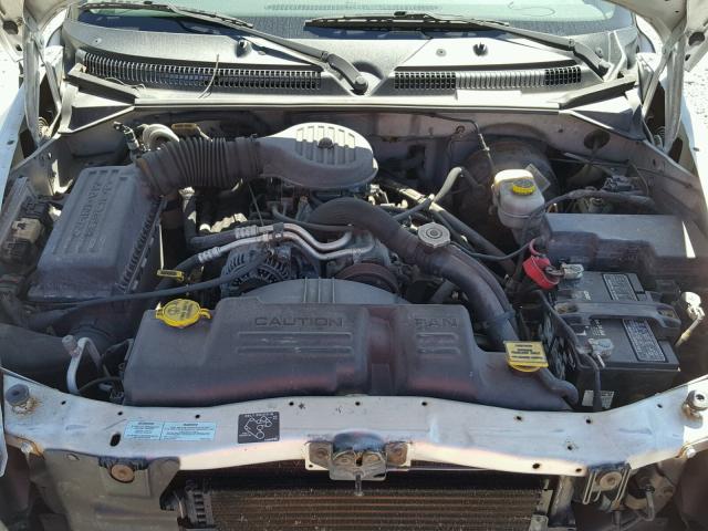 1B7GL22X31S148516 - 2001 DODGE DAKOTA SILVER photo 7