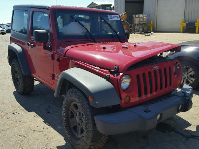 1J4AA2D17BL593853 - 2011 JEEP WRANGLER S RED photo 1