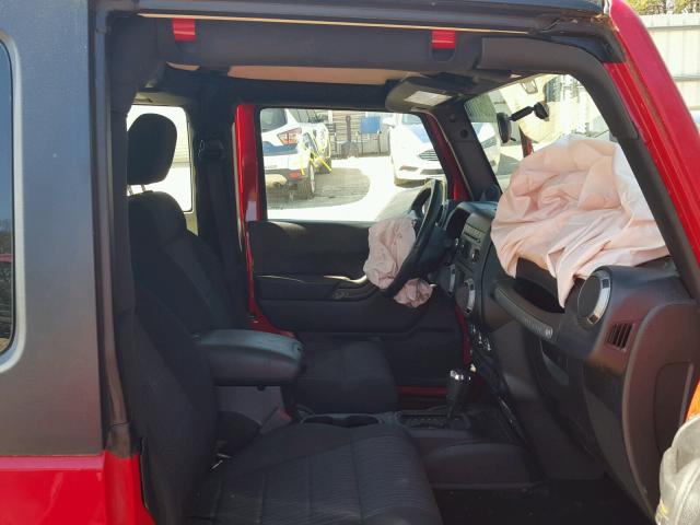 1J4AA2D17BL593853 - 2011 JEEP WRANGLER S RED photo 5
