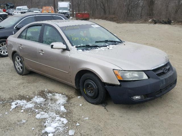 5NPEU46F66H009293 - 2006 HYUNDAI SONATA CREAM photo 1