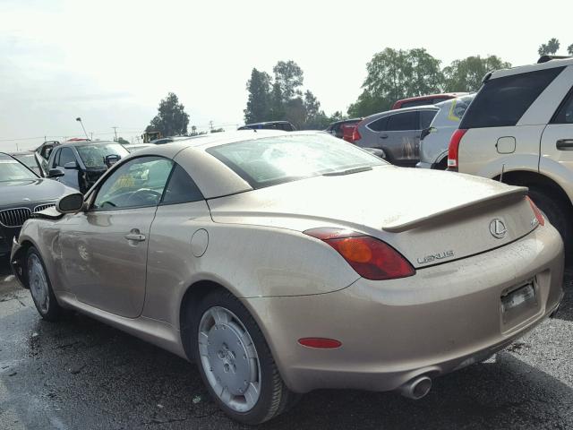 JTHFN48Y140054733 - 2004 LEXUS SC 430 GOLD photo 3