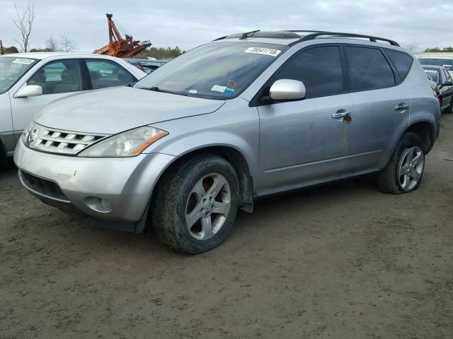 JN8AZ08W95W424935 - 2005 NISSAN MURANO SL SILVER photo 2