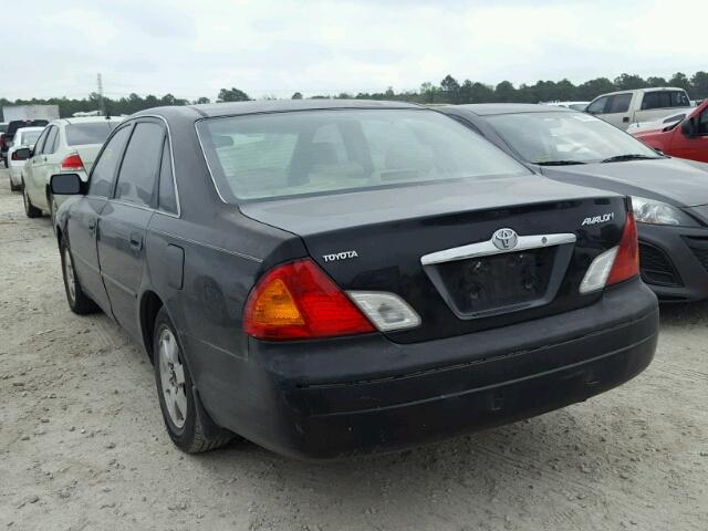 4T1BF28B21U142686 - 2001 TOYOTA AVALON XL BLACK photo 3