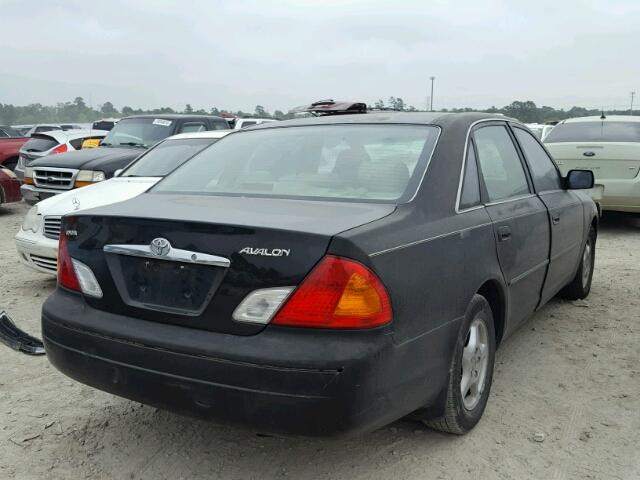 4T1BF28B21U142686 - 2001 TOYOTA AVALON XL BLACK photo 4