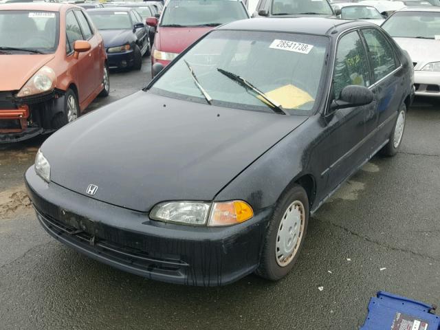 JHMEG8652SS009159 - 1995 HONDA CIVIC LX BLACK photo 2