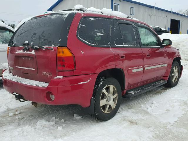 1GKDT13S742221038 - 2004 GMC ENVOY RED photo 4