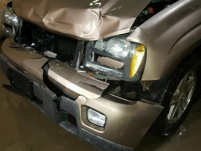 1GNDT13S822375564 - 2002 CHEVROLET TRAILBLAZE GOLD photo 10