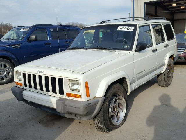 1J4FF48S01L613705 - 2001 JEEP CHEROKEE S WHITE photo 2