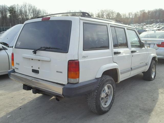 1J4FF48S01L613705 - 2001 JEEP CHEROKEE S WHITE photo 4