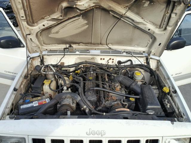 1J4FF48S01L613705 - 2001 JEEP CHEROKEE S WHITE photo 7