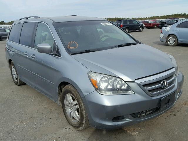 5FNRL38485B112044 - 2005 HONDA ODYSSEY EX BLUE photo 1