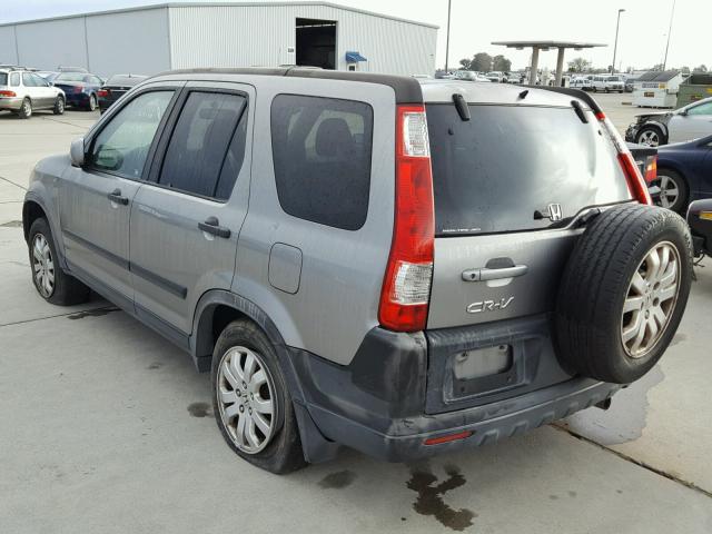 JHLRD78806C014733 - 2006 HONDA CR-V EX GRAY photo 3