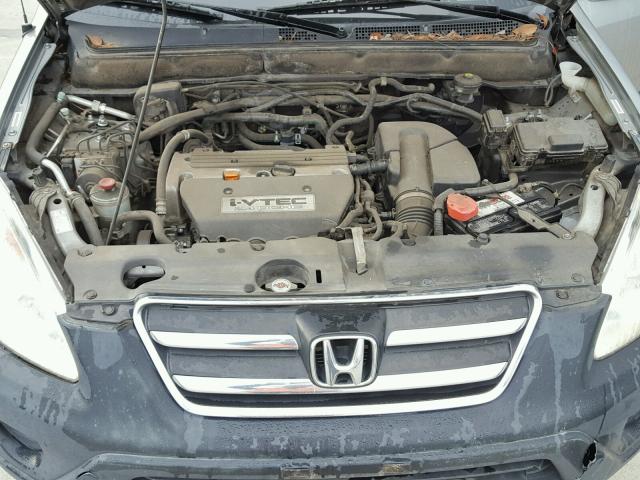 JHLRD78806C014733 - 2006 HONDA CR-V EX GRAY photo 7