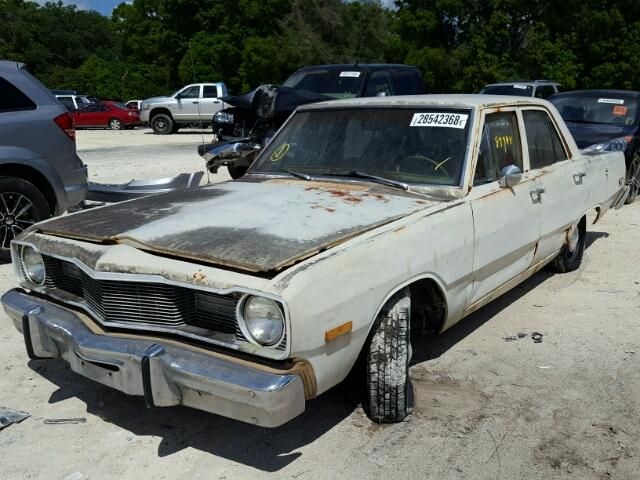 LL41C5B269686 - 1975 DODGE DART WHITE photo 2