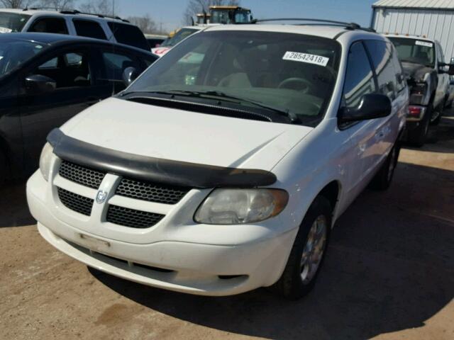 2D8GP74L43R105983 - 2003 DODGE GRAND CARA YELLOW photo 2