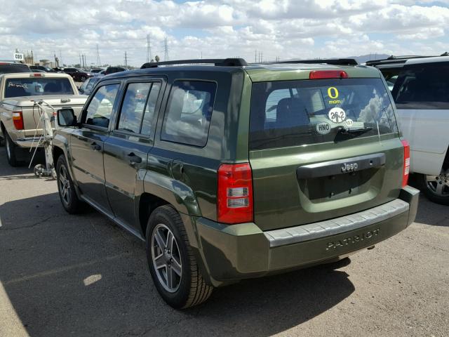 1J8FT28B89D196156 - 2009 JEEP PATRIOT SP GREEN photo 3